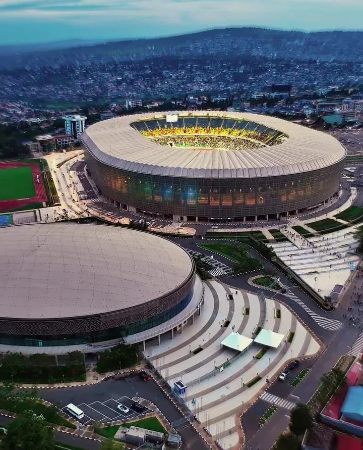 Aerial view of BK Arena in Kigali