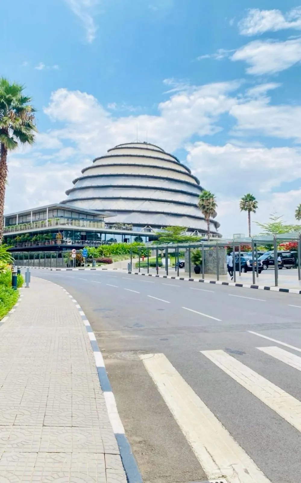 Kigali Convention Centre on a bright day
